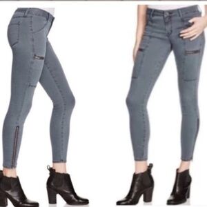 NWT Pistola Topanga Cargo Zipper Revolve Skinny Jeans Dark Gray